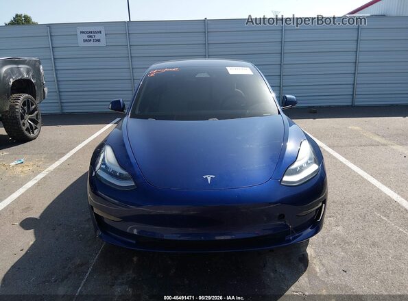 5YJ3E1EB8MF862842 2021 TESLA MODEL 3 Blue Widok z przodu