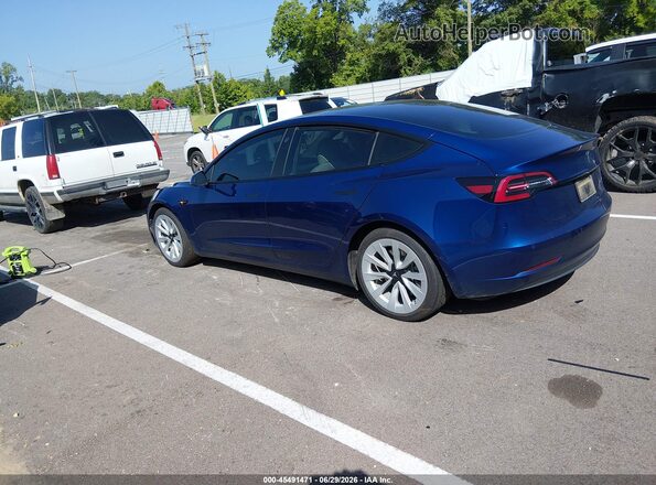 5YJ3E1EB8MF862842 2021 TESLA MODEL 3 Blue Tył lewy