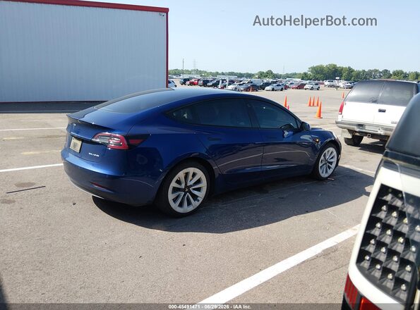 5YJ3E1EB8MF862842 2021 TESLA MODEL 3 Blue Tył prawy