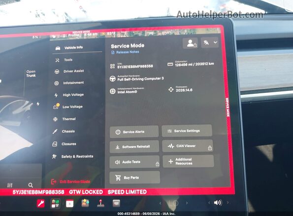 5YJ3E1EB8MF988358 2021 TESLA MODEL 3 Gray 