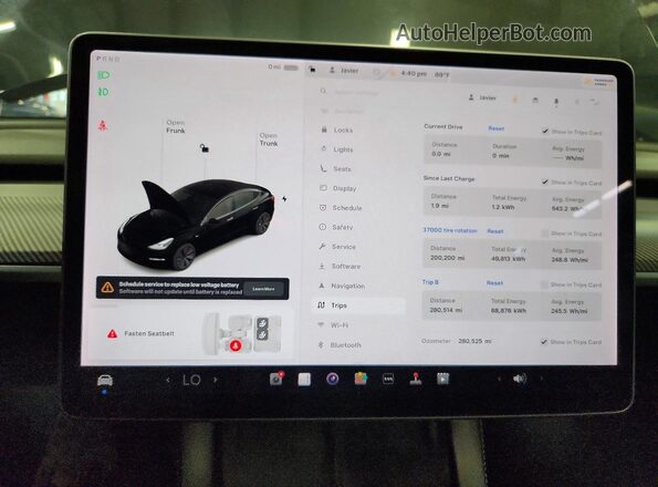 5YJ3E1EB8NF120491 2022 TESLA MODEL Black Սարքավորումների վահանակի տեսք