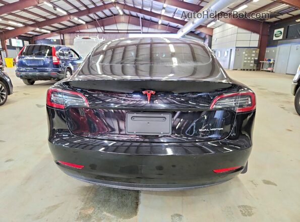 5YJ3E1EB8NF120491 2022 TESLA MODEL Black Հետևի տեսք