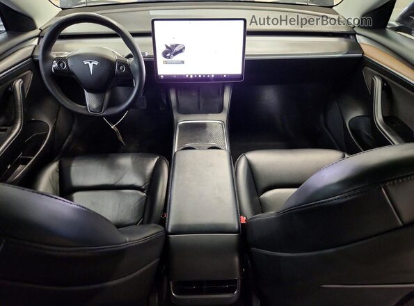 5YJ3E1EB8NF120491 2022 TESLA MODEL Black Առջևի վահանակի տեսք