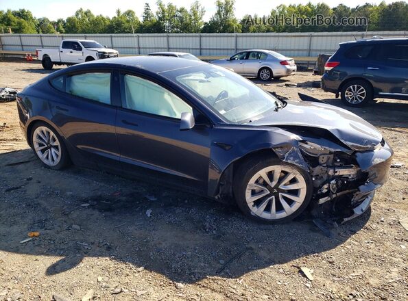 5YJ3E1EB8NF127344 2022 TESLA MODEL Gray Առջևի աջ