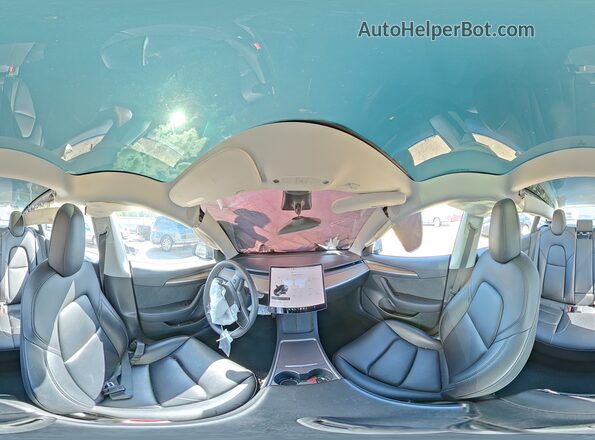 5YJ3E1EB8NF127344 2022 TESLA MODEL Gray VIN կոդի պիտակի տեսք