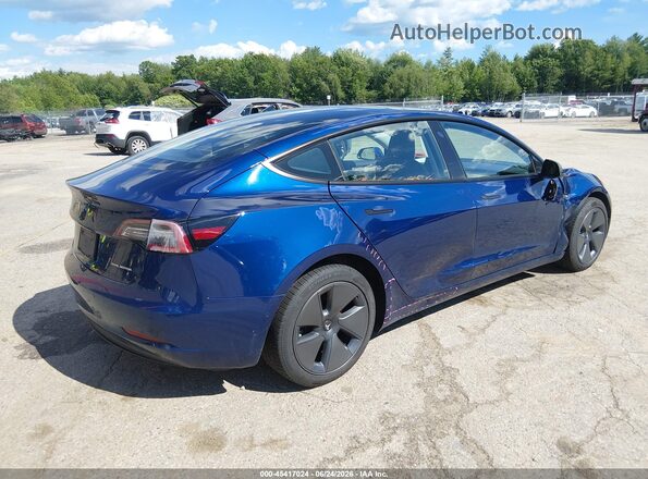 5YJ3E1EB8NF159324 2022 TESLA MODEL 3 Синий Задняя правая четверть