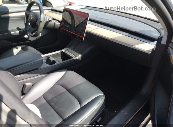 5YJ3E1EB8NF159324 2022 TESLA MODEL 3 Синий Вид салона спереди