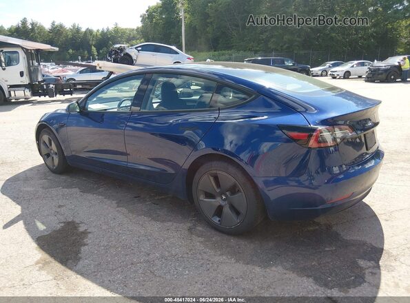 5YJ3E1EB8NF159324 2022 TESLA MODEL 3 Синий Задняя левая четверть