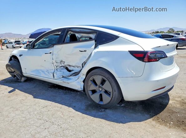 5YJ3E1EB8NF183946 2022 TESLA MODEL White Задня ліва чверть