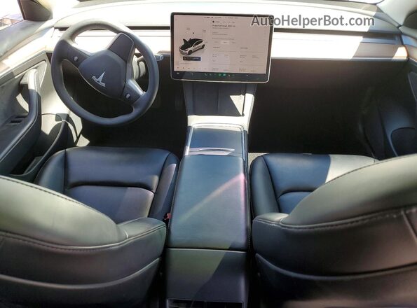 5YJ3E1EB8NF183946 2022 TESLA MODEL White Вид панелі приладів