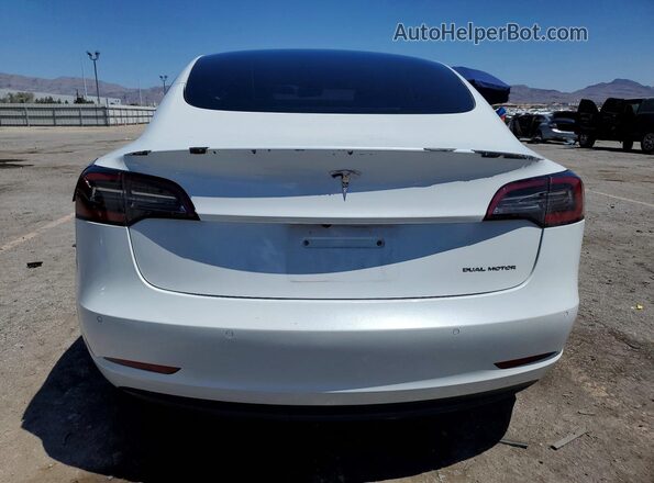 5YJ3E1EB8NF183946 2022 TESLA MODEL White Вид ззаду