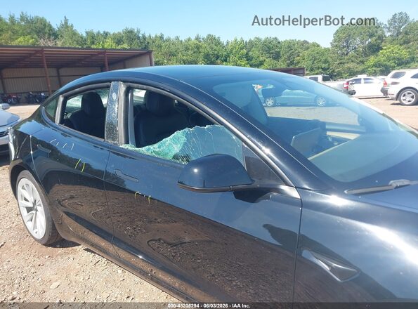 5YJ3E1EB8NF189813 2022 TESLA MODEL 3 Black Դիմացի տեսք
