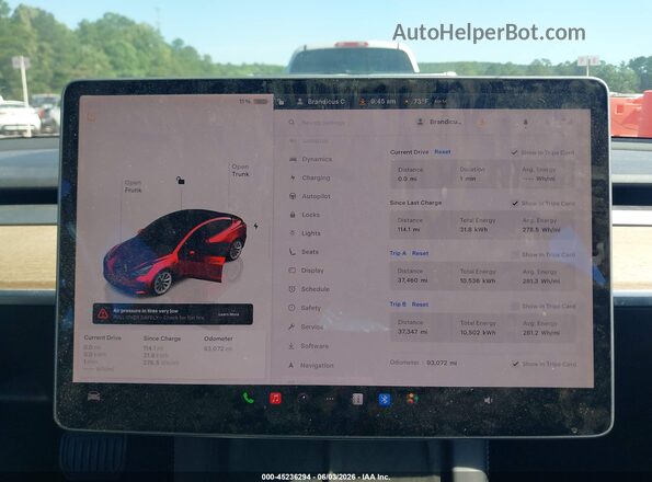 5YJ3E1EB8NF189813 2022 TESLA MODEL 3 Black Հետևի նստատեղերի տեսք