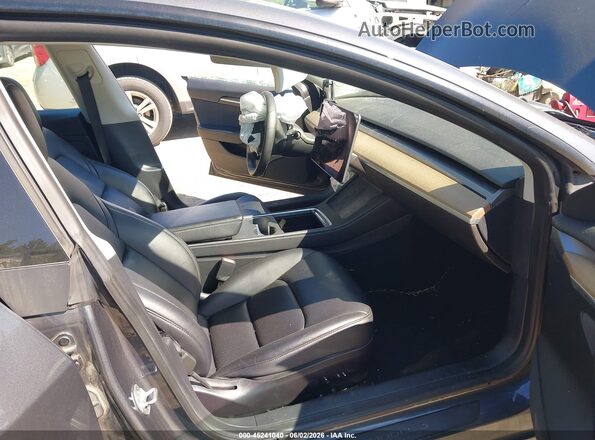 5YJ3E1EB8NF239996 2022 TESLA MODEL 3 Gray წინა სალონის ხედი