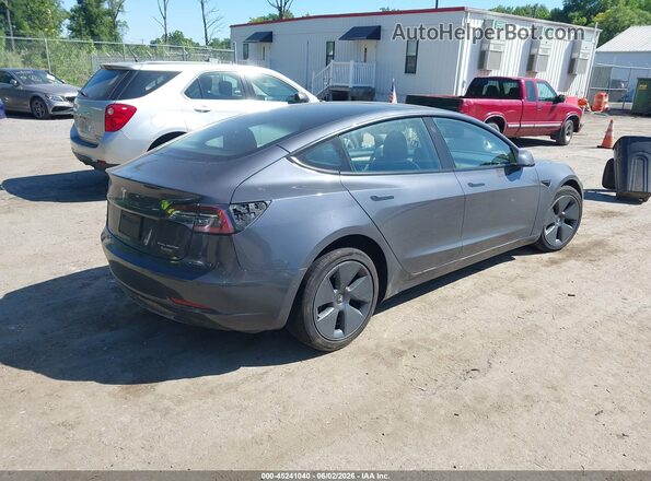 5YJ3E1EB8NF239996 2022 TESLA MODEL 3 Gray უკანა მარჯვენა