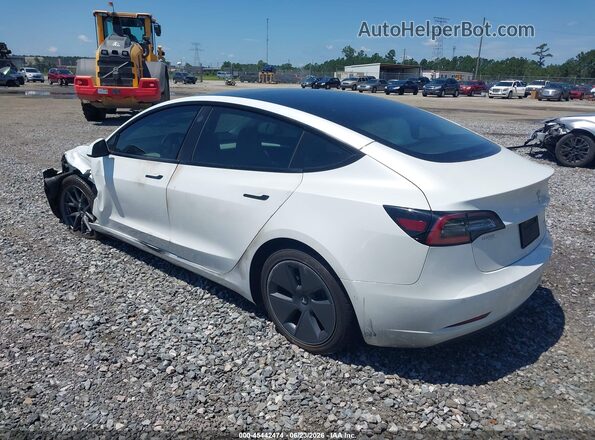 5YJ3E1EB8NF244390 2022 TESLA MODEL 3 White უკანა მარცხენა
