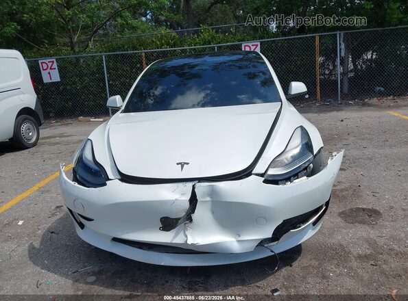 5YJ3E1EB8NF255177 2022 TESLA MODEL 3 Белый Вид сзади