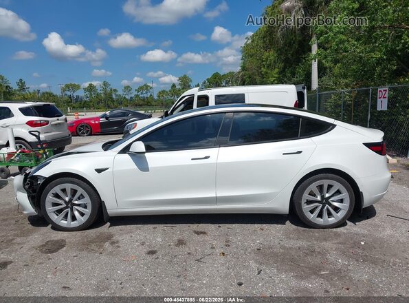 5YJ3E1EB8NF255177 2022 TESLA MODEL 3 Белый Вид щитка приборов