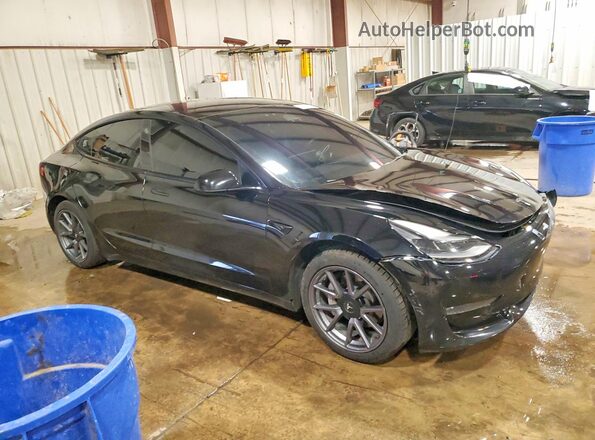 5YJ3E1EB8NF272108 2022 TESLA MODEL Black Առջևի աջ