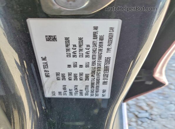 5YJ3E1EB8RF750856 2024 TESLA MODEL Розовый Вид наклейки с VIN-кодом