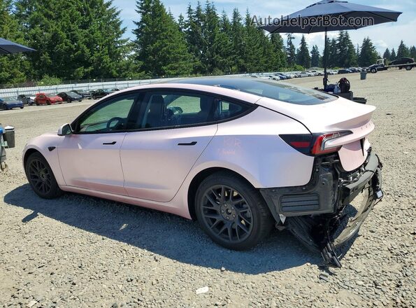 5YJ3E1EB8RF750856 2024 TESLA MODEL Розовый Задняя левая четверть