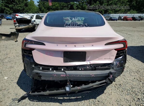 5YJ3E1EB8RF750856 2024 TESLA MODEL Розовый Вид сзади