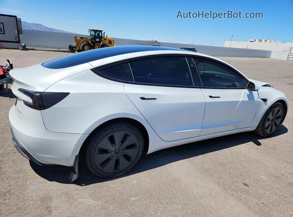 5YJ3E1EB8RF820758 2024 TESLA MODEL White Rear right