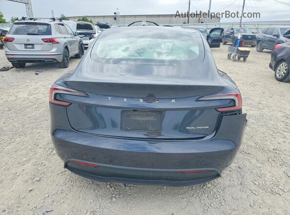 5YJ3E1EB8SF913611 2025 TESLA MODEL Charcoal Հետևի տեսք