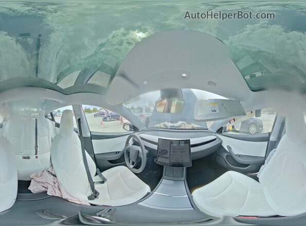 5YJ3E1EB8SF913611 2025 TESLA MODEL Charcoal VIN կոդի պիտակի տեսք