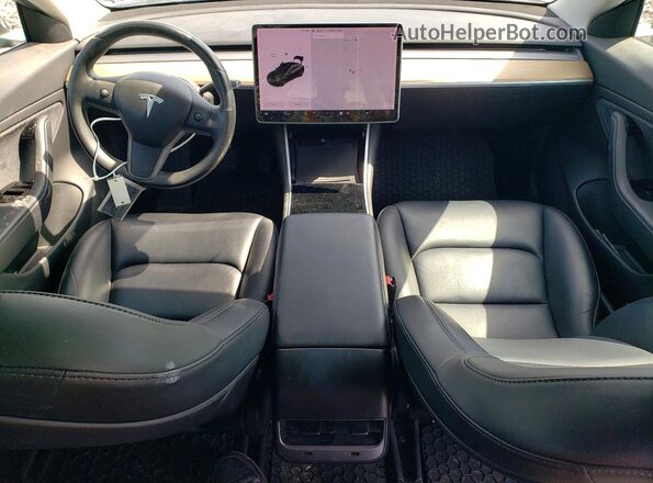 5YJ3E1EB9JF127671 2018 TESLA MODEL Black Առջևի վահանակի տեսք