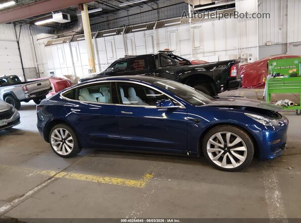 5YJ3E1EB9JF147693 2018 TESLA MODEL 3 Blue Вид задньої частини салону