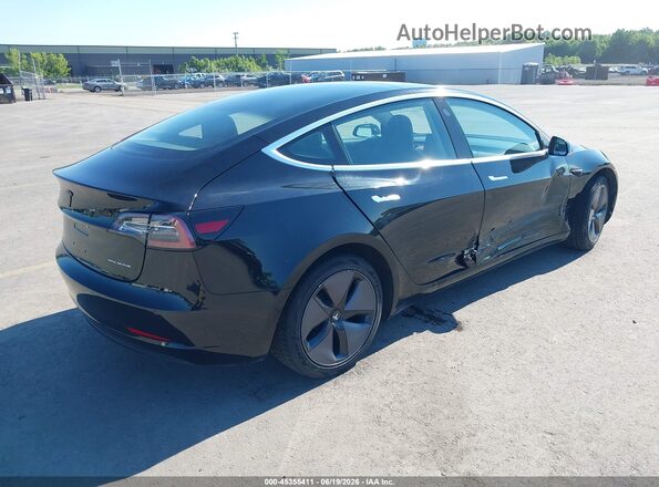 5YJ3E1EB9JF181987 2018 TESLA MODEL 3 Черный Задняя правая четверть