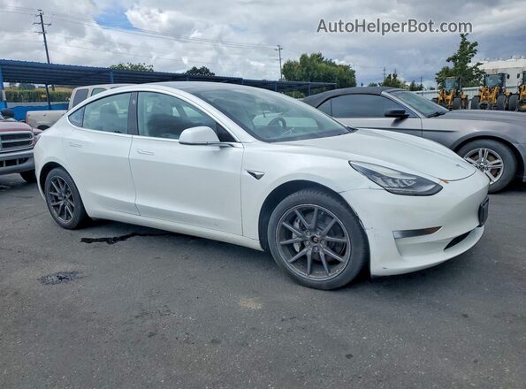 5YJ3E1EB9LF650112 2020 TESLA MODEL Белый Передняя правая четверть