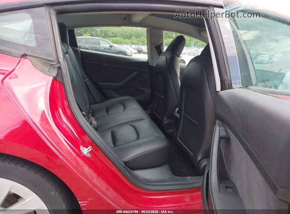5YJ3E1EB9MF060865 2021 TESLA MODEL 3 Красный Вид наклейки с VIN-кодом