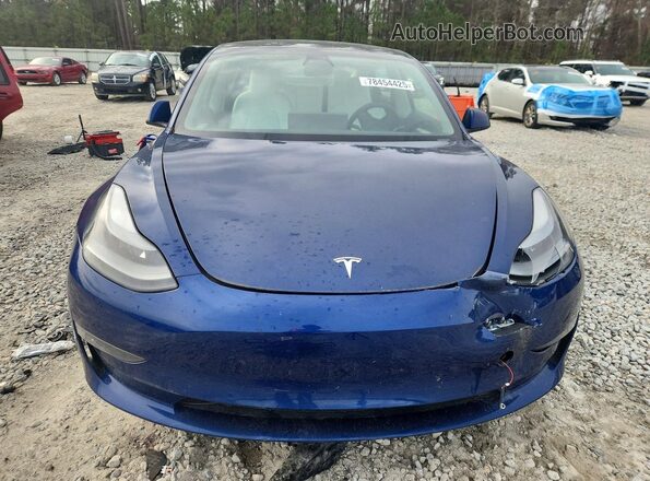 5YJ3E1EB9MF068125 2021 TESLA MODEL Blue 