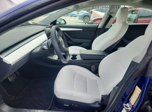 5YJ3E1EB9MF068125 2021 TESLA MODEL Blue 