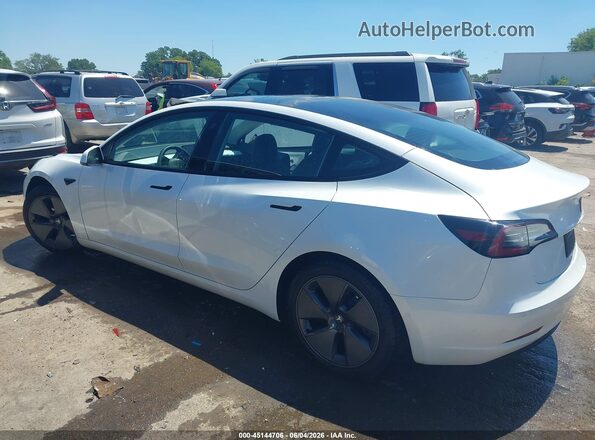 5YJ3E1EB9MF928217 2021 TESLA MODEL 3 White Rear interior view