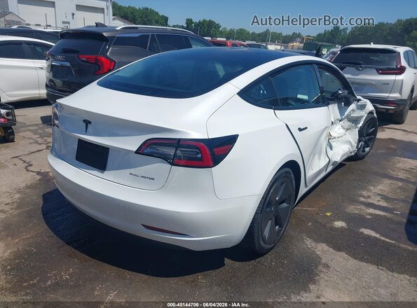 5YJ3E1EB9MF928217 2021 TESLA MODEL 3 White Rear right