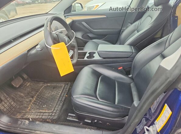 5YJ3E1EB9MF980446 2021 TESLA MODEL Blue 