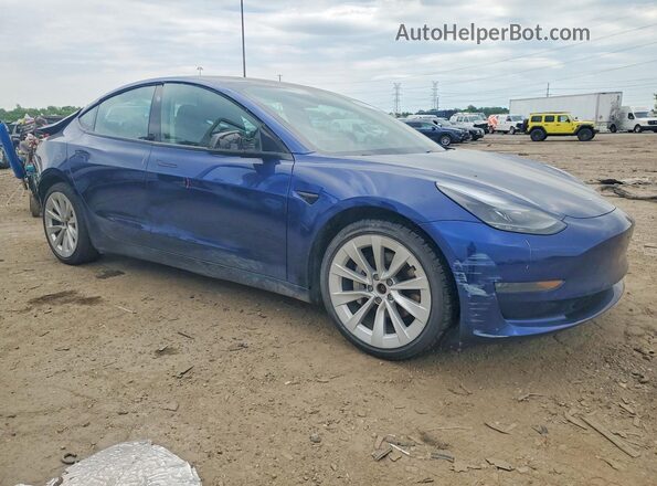 5YJ3E1EB9MF980446 2021 TESLA MODEL Blue 