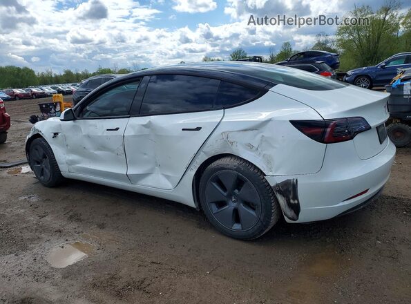 5YJ3E1EB9NF110908 2022 TESLA MODEL White Rear left