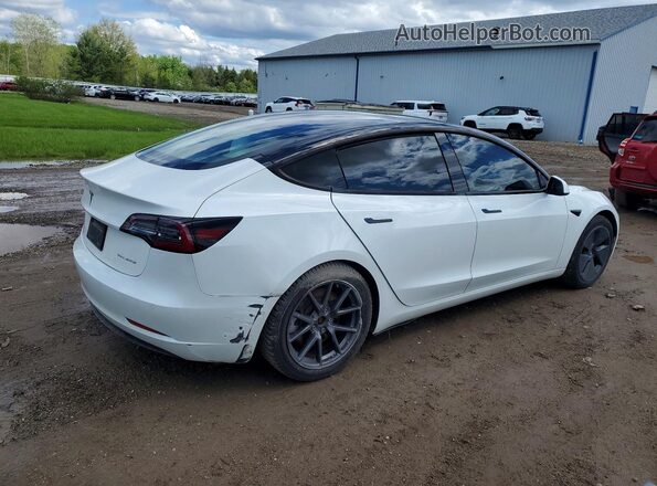 5YJ3E1EB9NF110908 2022 TESLA MODEL White Rear right