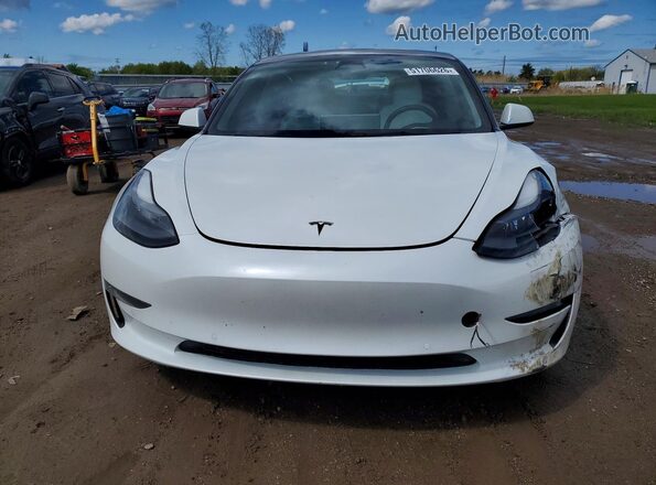 5YJ3E1EB9NF110908 2022 TESLA MODEL White Front view