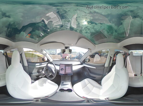 5YJ3E1EB9NF110908 2022 TESLA MODEL White 360 interior view