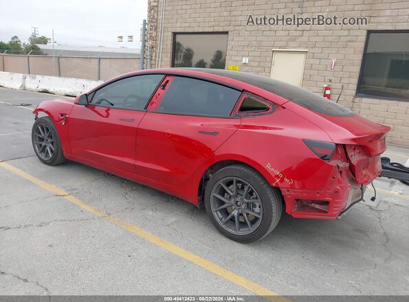 5YJ3E1EB9NF297390 2022 TESLA MODEL 3 Красный Задняя левая четверть