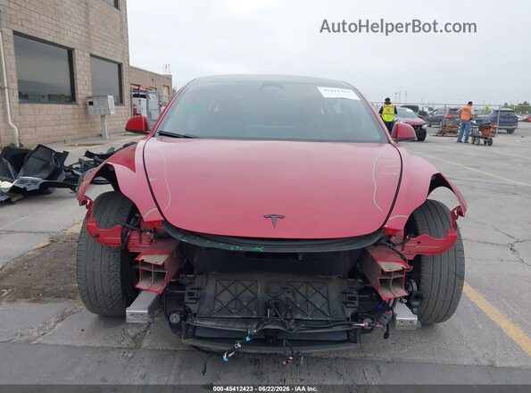 5YJ3E1EB9NF297390 2022 TESLA MODEL 3 Красный Вид спереди