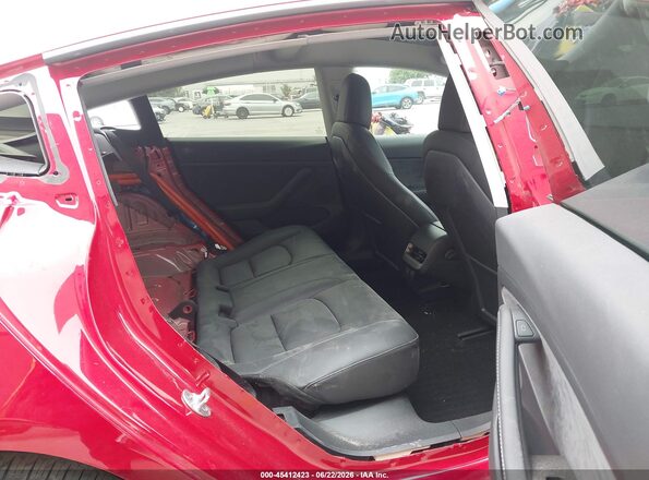 5YJ3E1EB9NF297390 2022 TESLA MODEL 3 Красный Вид наклейки с VIN-кодом