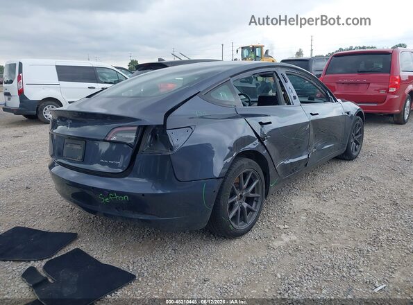 5YJ3E1EB9NF341968 2022 TESLA MODEL 3 Серый Задняя правая четверть