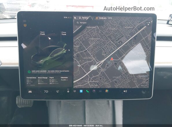 5YJ3E1EB9NF341968 2022 TESLA MODEL 3 Серый Вид задних сидений