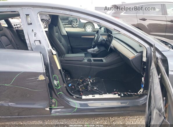 5YJ3E1EB9NF341968 2022 TESLA MODEL 3 Серый Вид салона спереди